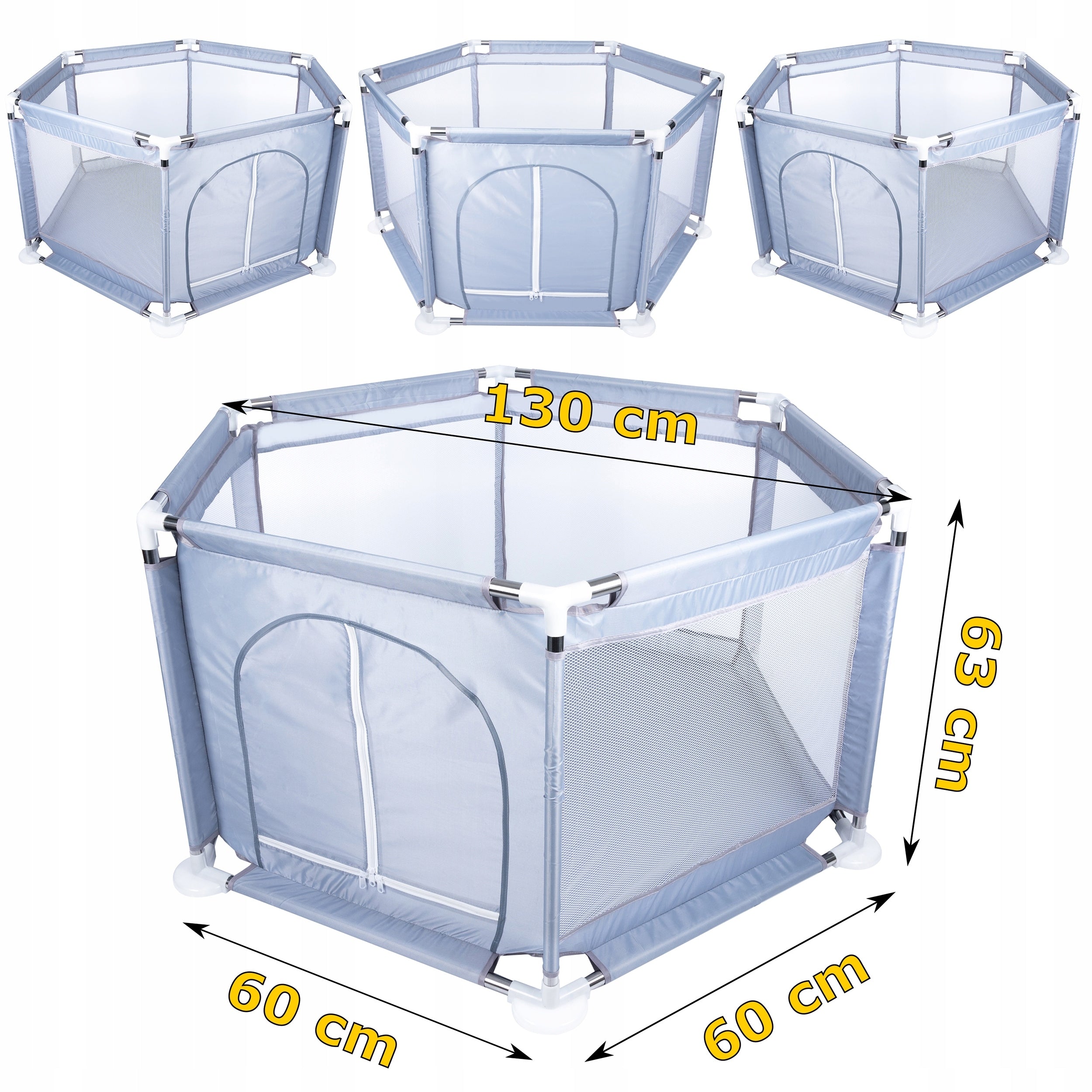 Tarc loc de joaca pentru copii sau bebe, material textil, rosu, 130x60cm