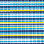 Saltea pentru plaja pliabila, din spuma, ultra-usoara, cu perna si maner de transport, 60x180cm, albastru galben