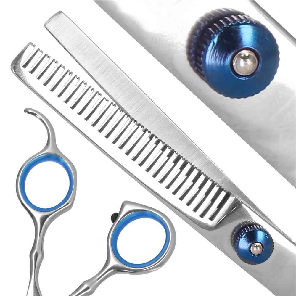 Set de ingrijire pentru animale de companie, cu 4 foarfece pentru tuns si accesorii