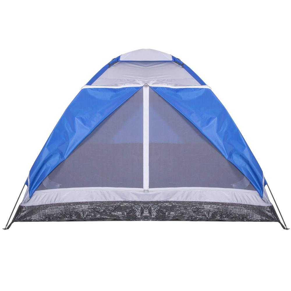 Cort plaja sau camping, impemeabil, cu protectie UV, 4 locuri, 210x240x130cm, gri albastru