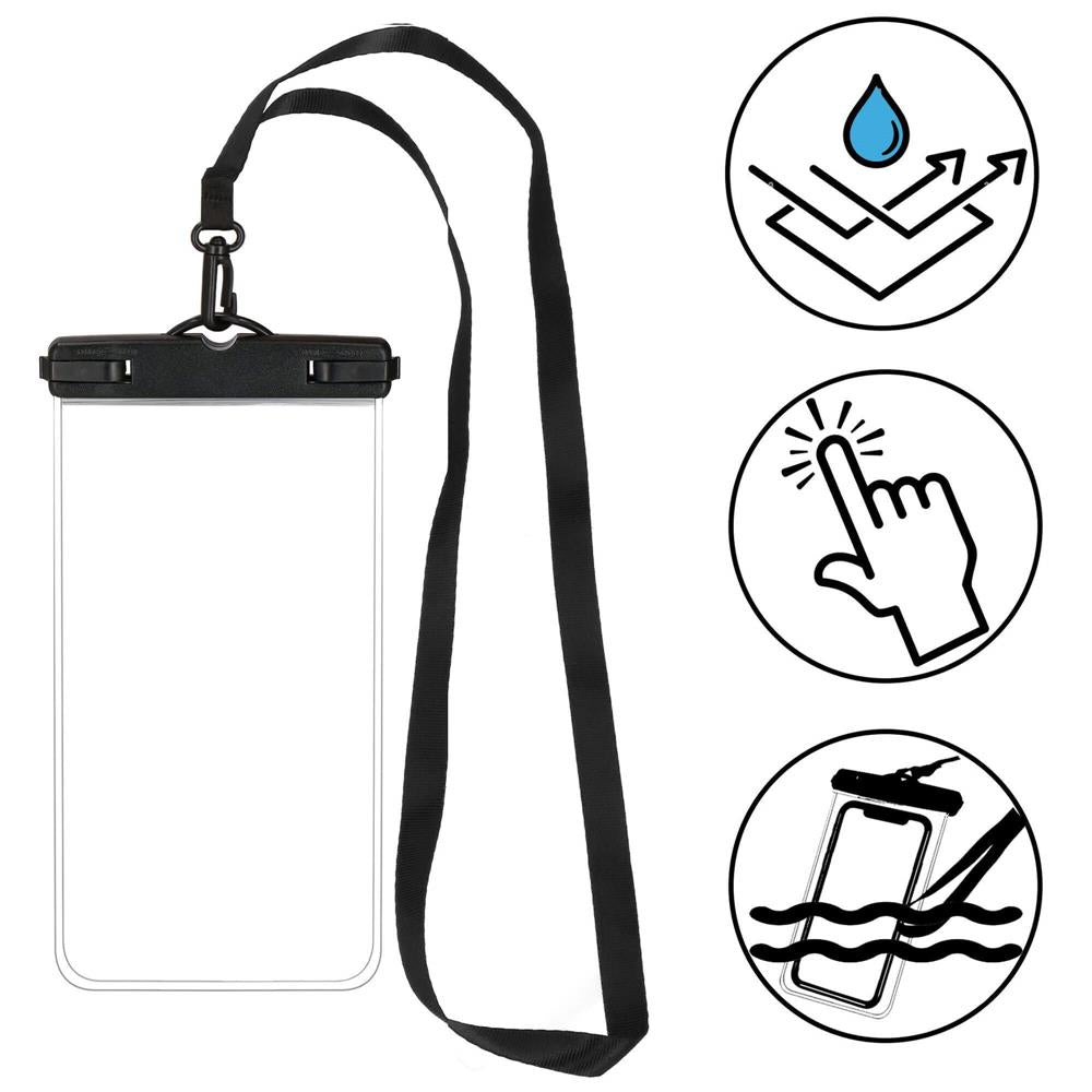 Husa telefon subacvatica waterproof impermeabila, universala, 180x110mm, cu snur
