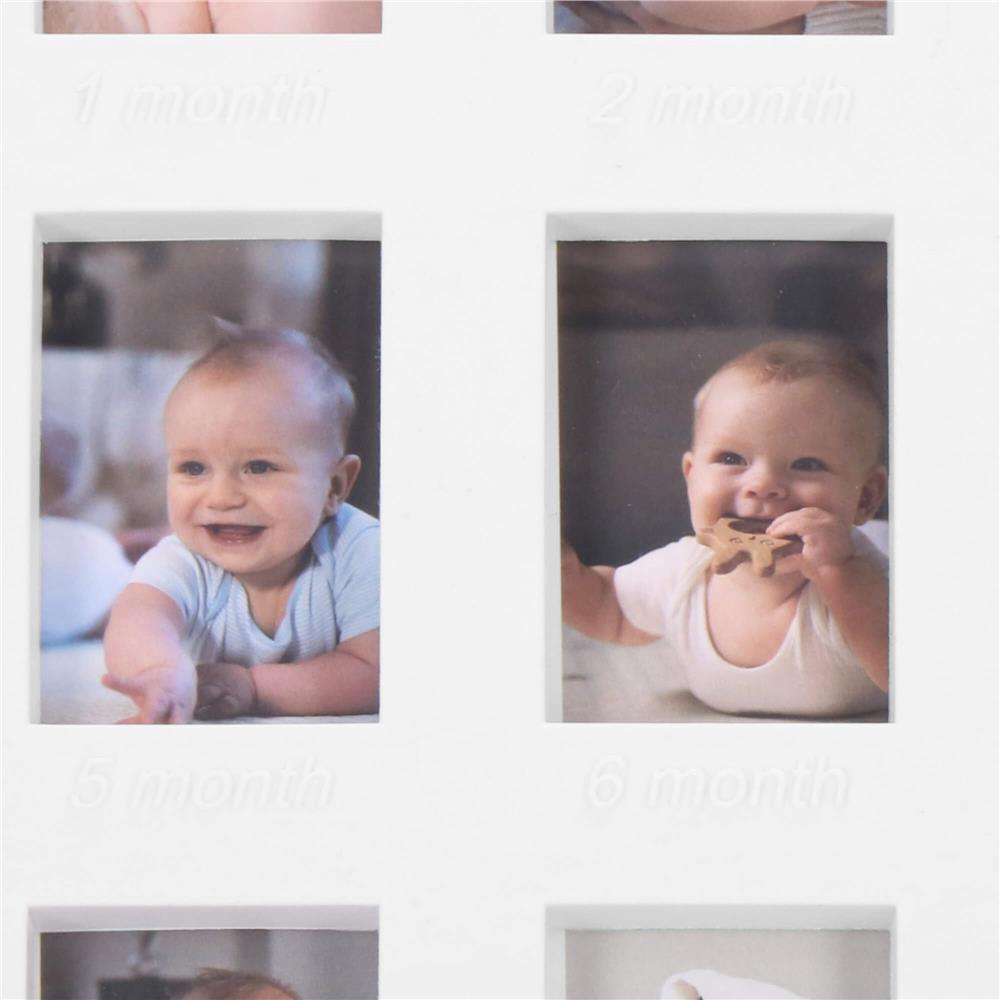 Kit amprenta mulaj manuta sau piciorus bebe si rama foto, 24x37cm, alb