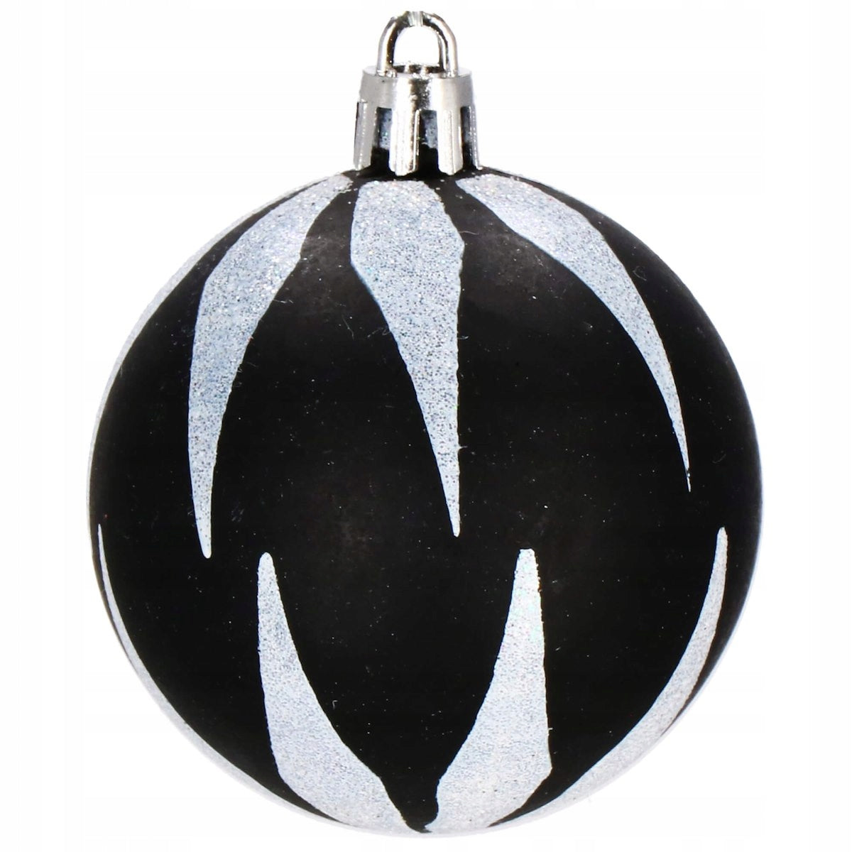 Set globuri si decoratiuni de Craciun, 77 piese, diverse dimensiuni, negru