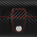 (DL) Cutie depozitare si organizare ceasuri si alte accesorii, MDF, piele ecologica, 20x9cm, negru