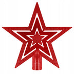 Set globuri de Craciun, 100 bucati, 3-6cm, rosu auriu