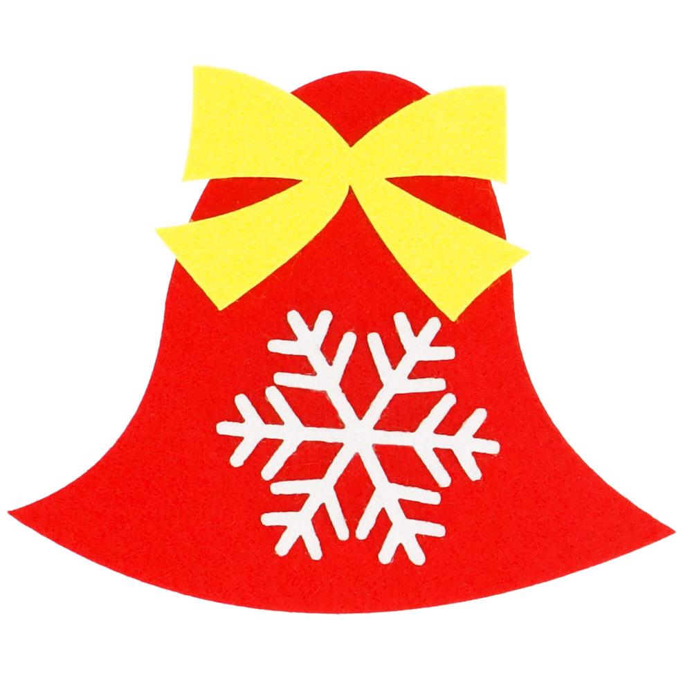 Brad de Craciun din pasla pentru copii, 115x80 cm, cu 26 decoratiuni