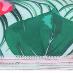 Prosop de plaja cu uscare de rapida, husa de transport, 90x180cm, model pepene verde