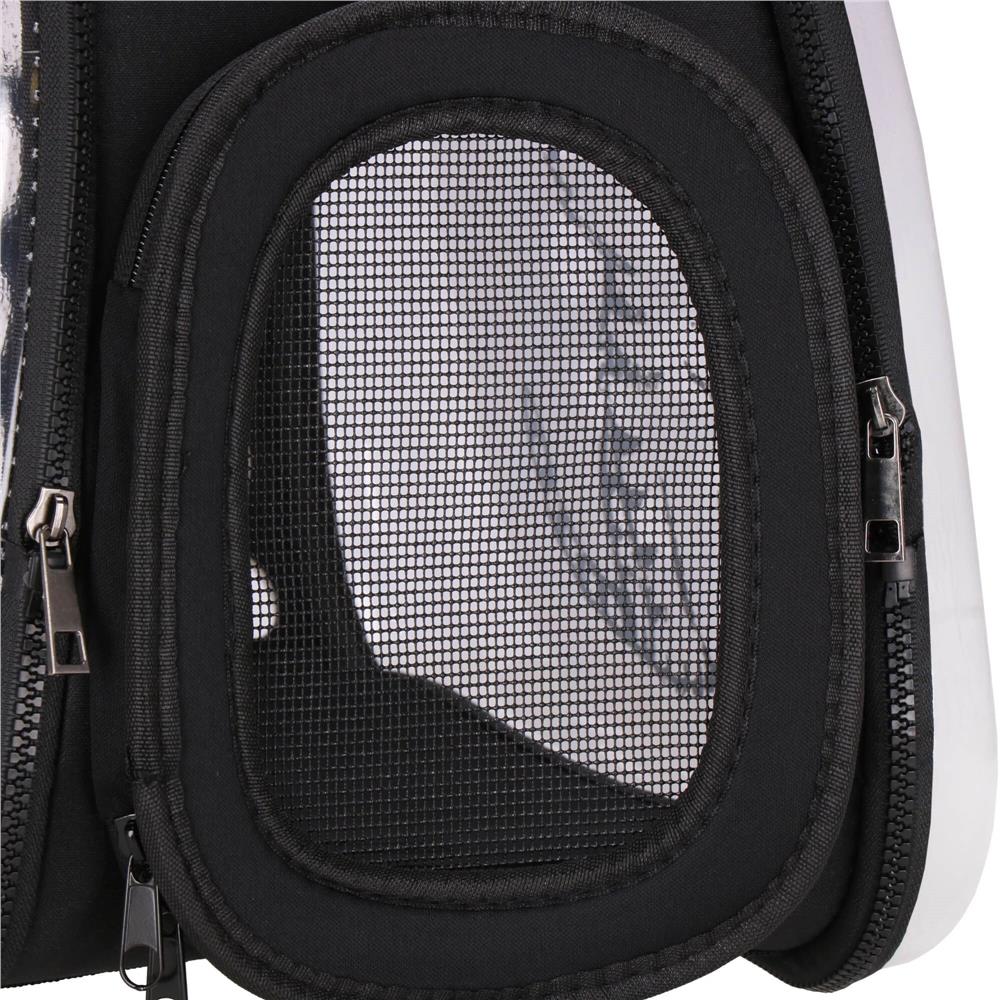 Geanta pentru transport animale de companie pisica sau catel, M, 42x26x32 cm, transparent