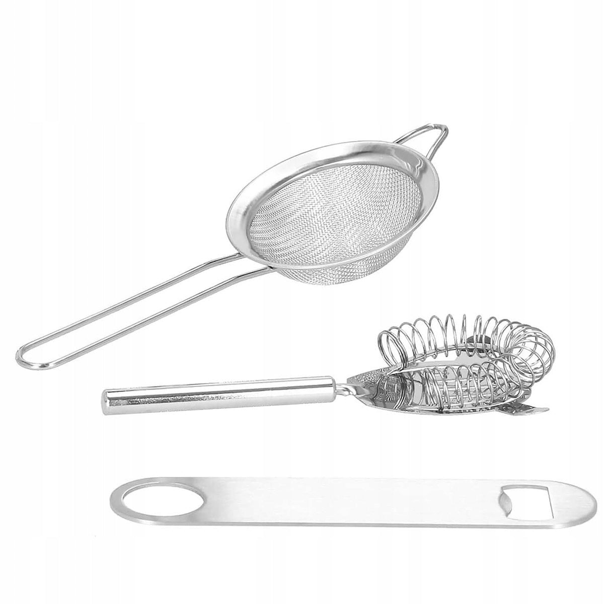 Set Cocktail Shaker Kit pentru barmani 750ml, KI10, suport bambus, 12 piese