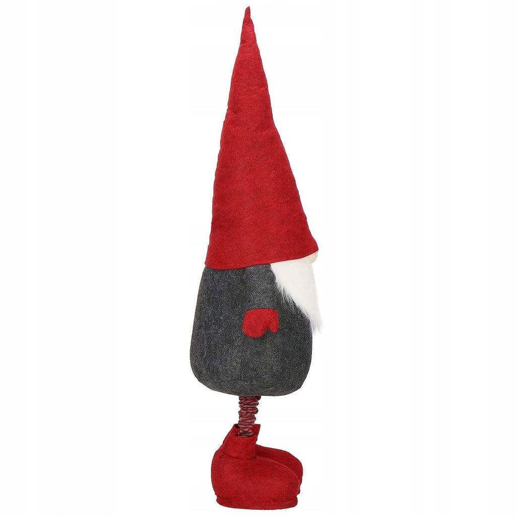 (DL) Figurina Craciun, Spiridus, picioare telescopice, inaltime extensibila 60-90cm