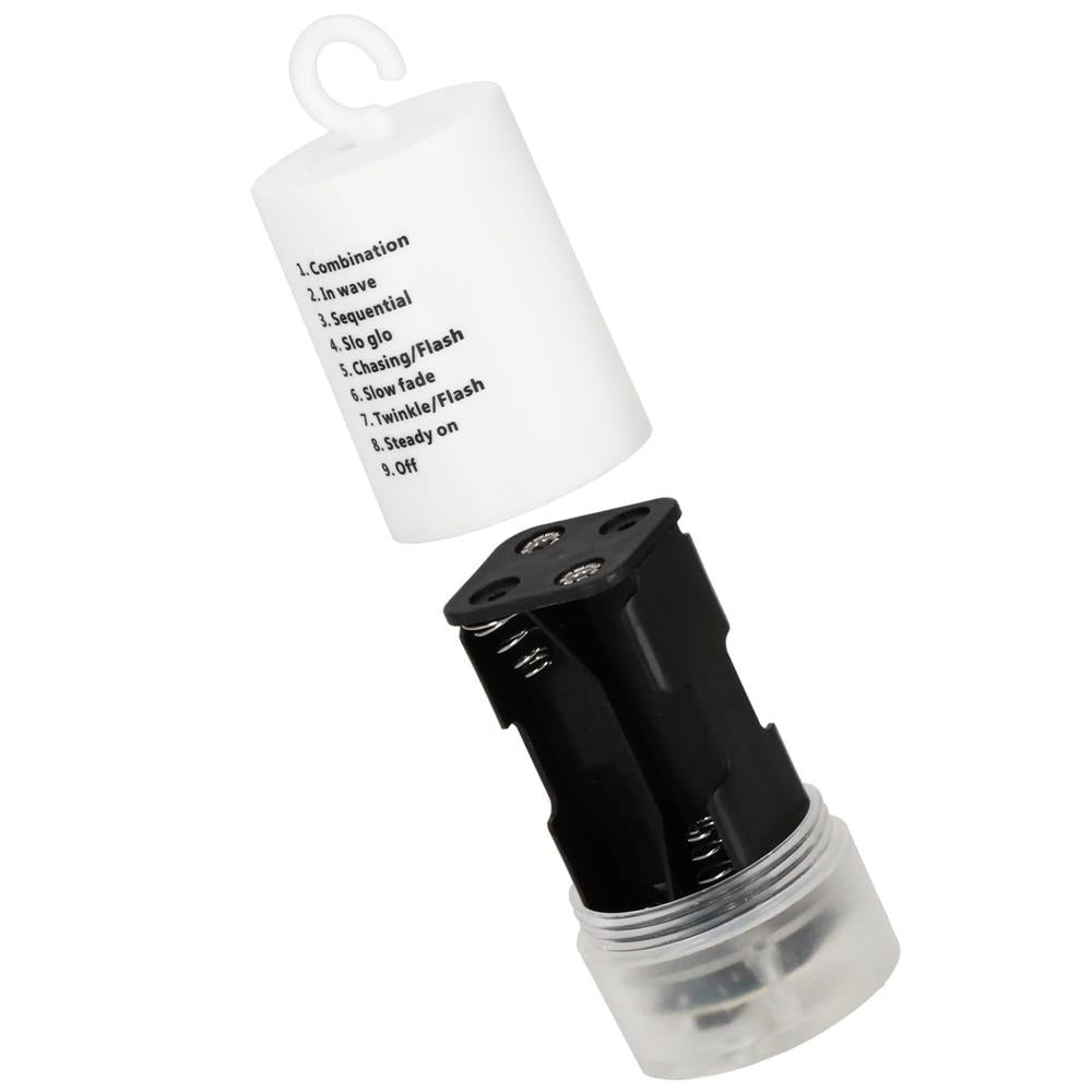 (DL) Instalatie lumina decorativa STAR cu 100 LED-uri, diametru 30cm, alimentare baterii, iluminare galbena