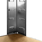 Raft de colt cu cadru metalic modular pentru depozitare, 5 polite, 180x90x40cm, sarcina 875kg