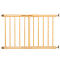 Poarta de siguranta Safety Gate pentru scari, ajustabila 72-122 cm, din lemn, maro