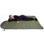 Sac de dormit tip mumie, cu geanta de transport, 210x73cm, 8-20grade, culoare camuflaj