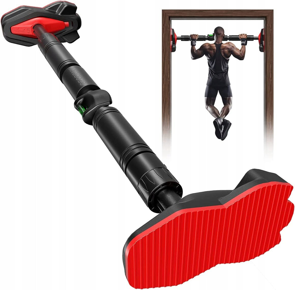 Bara tractiuni telescopica pentru usa, din otel cu capete cauciuc, lungime 71-105 cm