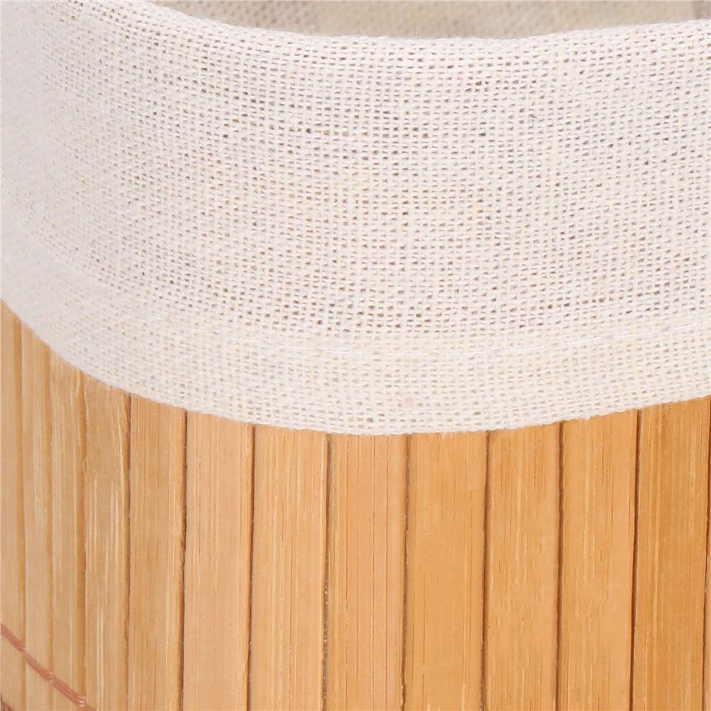 Set 3 cutii organizatoare din bambus, diverse dimensiuni, maro