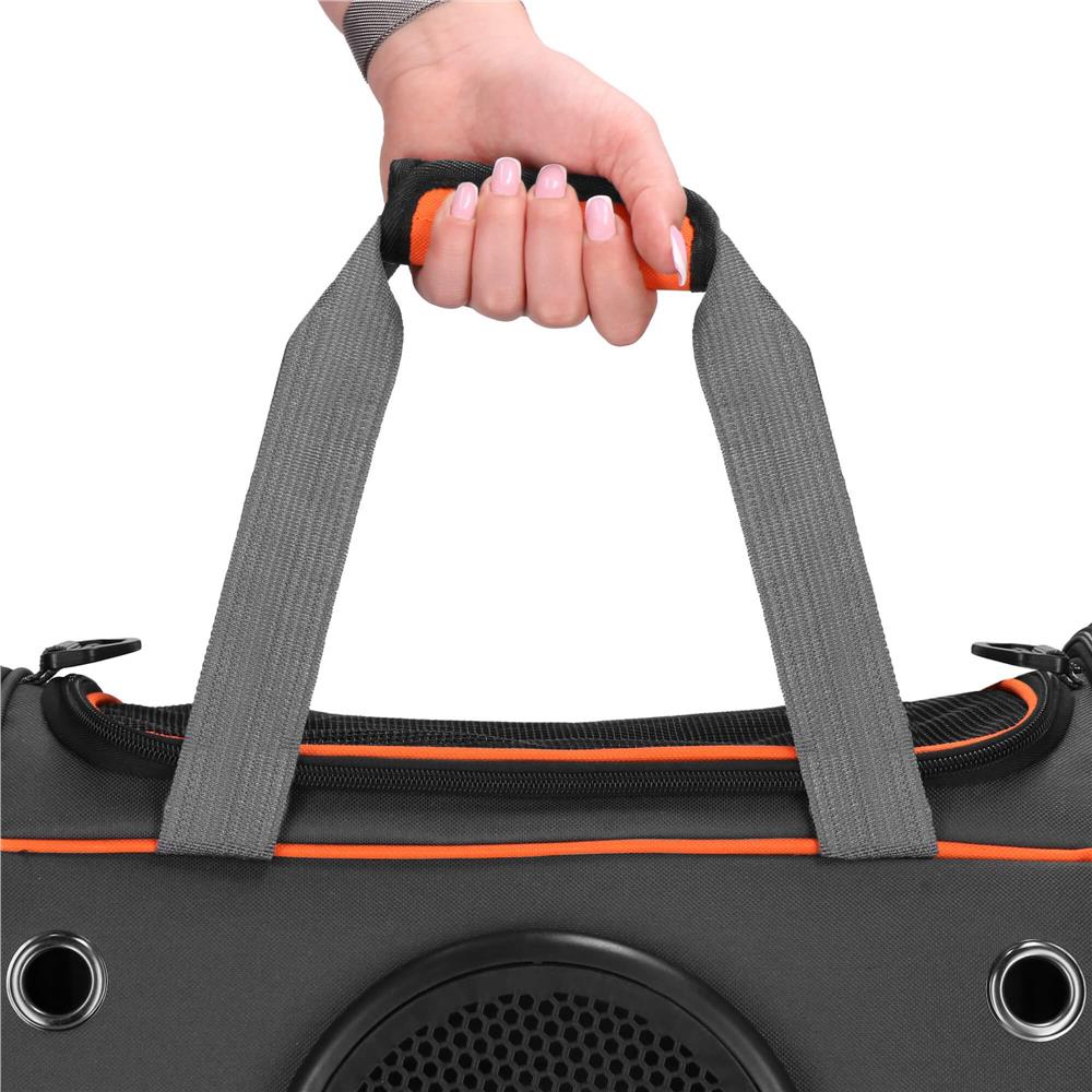 Geanta pentru transport animale mici-medii, pentru caine si pisica, pliabila, 24x48x33 cm, gri