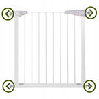Poarta de siguranta Safety Gate pentru scari, ajustabila 76-85 cm, din otel, alba