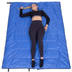 Sac de dormit, cu geanta de transport, 190x73cm, 10-25grade, culoare negru