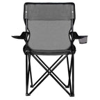 Scaun pliabil camping sau pescuit , cu suport pahar, gri