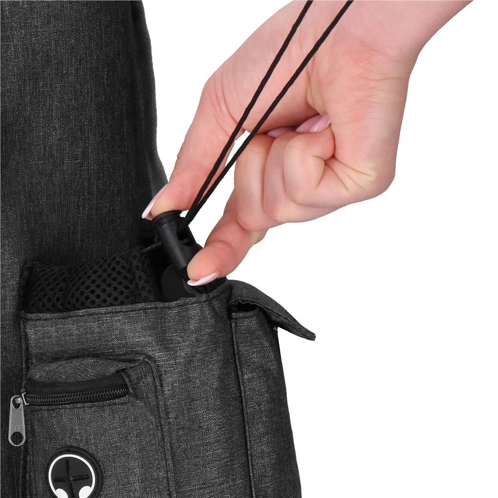 Rucsac transport animale talie mica-medie, maxim 15 kg, buzunare laterale, 38x34x26 cm, negru