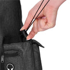 Rucsac transport animale talie mica-medie, maxim 15 kg, buzunare laterale, 38x34x26 cm, negru