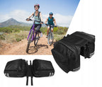 Geanta bicicleta spate 34x12x32 cm, 20L, poliester impermeabil, prindere pe portbagaj, negru