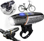 Lampa LED pentru bicicleta, reincarcabila USB, rezistenta la apa, 2200 mAh, autonomie pana la 15 ore