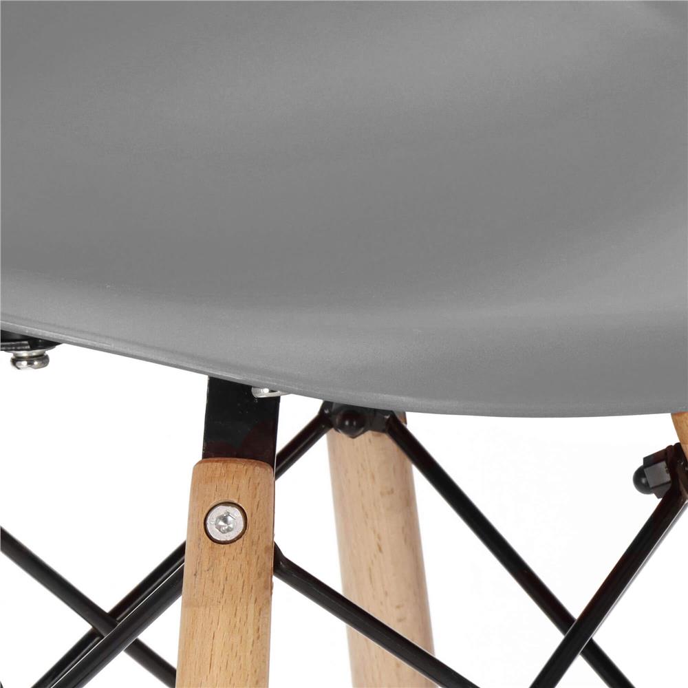 Scaun dining Scandinav pentru bucatarie, 38x42x82cm, gri inchis