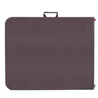 Masa dreptunghiulara pliabila multifunctionala, 1.8 m x 0.75 m x 0.75 m, imitatie ratan, maro