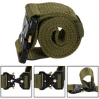 Curea centura Tactical Combat pentru barbati 3.5 x 125 cm, rezistent, verde