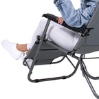 Sezlong pliabil  GC30, Relax Zero Gravity, 80x60x153cm, gri mediu