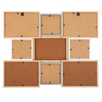 Rama foto de perete, colaj de 8 fotografii, 41x51cm, alb si gri