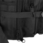 Rucsac militar pentru drumetie, impermeabil, ultra usor, 4 compartimente, culoare negru