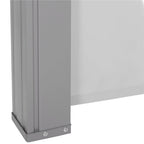 Paravan lateral pentru intimitate, extensibil, sistem fixare inclus, 160x300cm, gri deschis