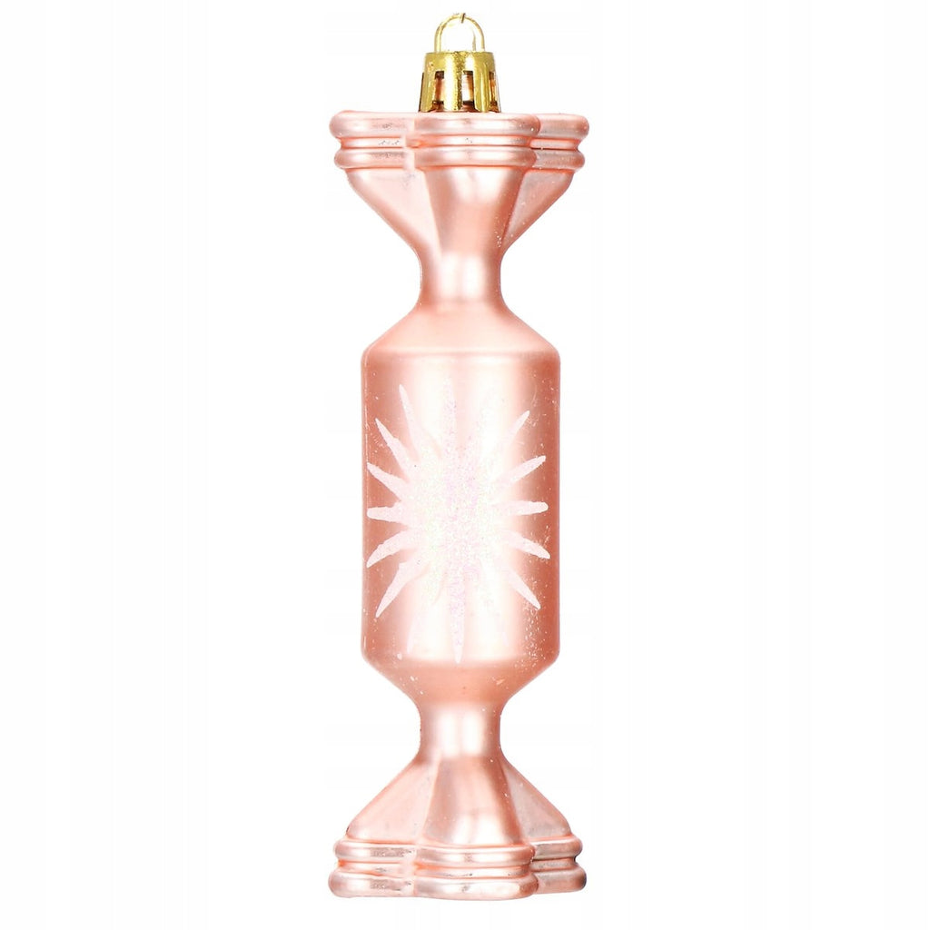 Set globuri si decoratiuni de Craciun, 152 piese, diverse dimensiuni, roz auriu