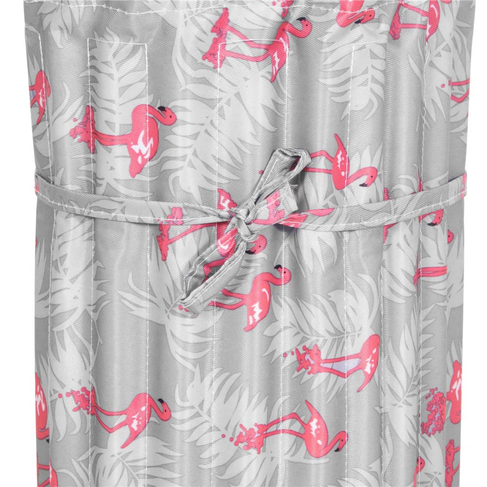 Saltea pentru plaja pliabila, din spuma, ultra-usoara, cu perna si maner de transport, 60x180cm, gri flamingo roz