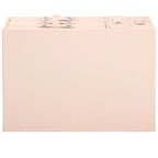 (DL) Cutie depozitare si organizare bijuterii, piele ecologica + velur, 26 x 22 x 18 cm, roz