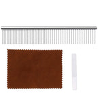 Set de ingrijire pentru animale de companie, cu 4 foarfece pentru tuns si accesorii