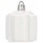 Set globuri si decoratiuni de Craciun, 72 piese, diverse dimensiuni, alb