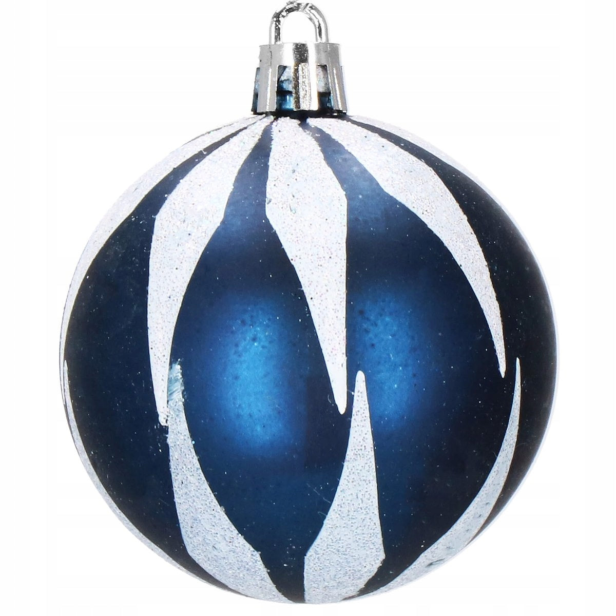 Set globuri si decoratiuni de Craciun, 77 piese, diverse dimensiuni, albastru inchis