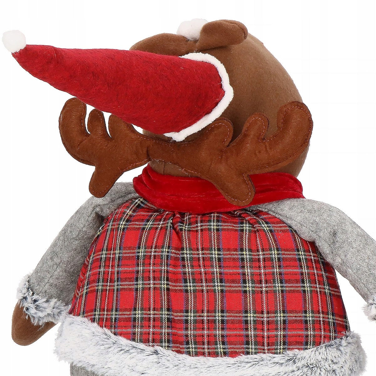 (DL) Figurina Craciun, Ren, picioare telescopice, inaltime extensibila 55-95cm