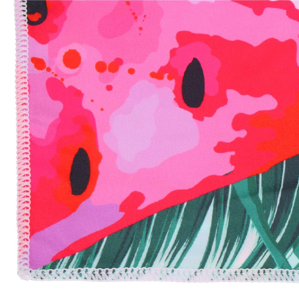 Prosop de plaja cu uscare de rapida, husa de transport, 90x180cm, model pepene verde