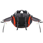 Rucsac tactic militar pentru drumetie, cu husa de ploaie, 70 litri, 25 kg, 68x35x20 cm, gri portocaliu