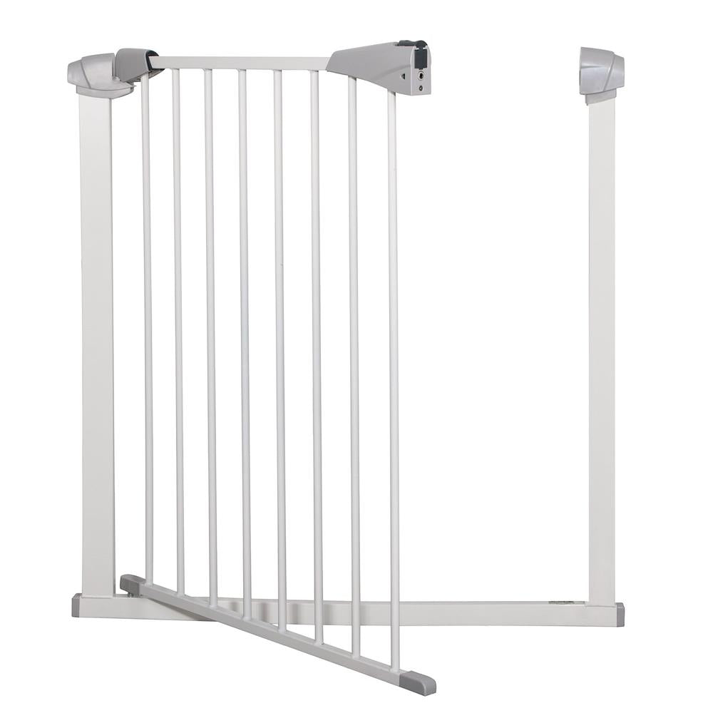 Poarta de siguranta Safety Gate pentru scari, ajustabila 76-85 cm, din otel, alba
