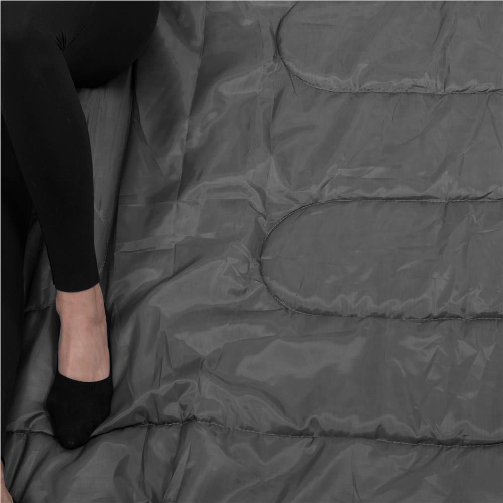 Sac de dormit tip mumie, cu geanta de transport, 210x73cm, 8-20grade, culoare gri