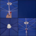 Umbrela de plaja pliabila,  BU022, 180cm, bleumarin