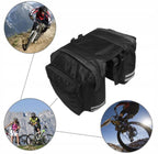 Geanta bicicleta spate 34x12x32 cm, 20L, poliester impermeabil, prindere pe portbagaj, negru