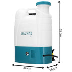 Pompa de stropit electric rucsac 16L, cu acumulator, 6 duze, lance telescopica si presiune reglabila