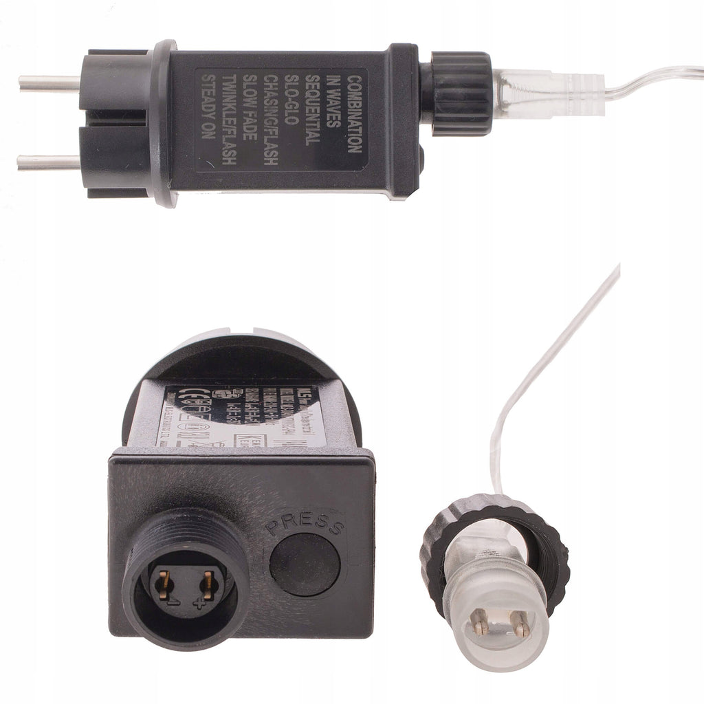 Ghirlanda luminoasa tip perdea 400 LED-uri, 3m, pentru interior/exterior, iluminare galbena